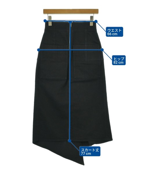 tibi（ティビ）ロング・マキシ丈スカート 黒 サイズ:0(XS位) レディース/2200700788033