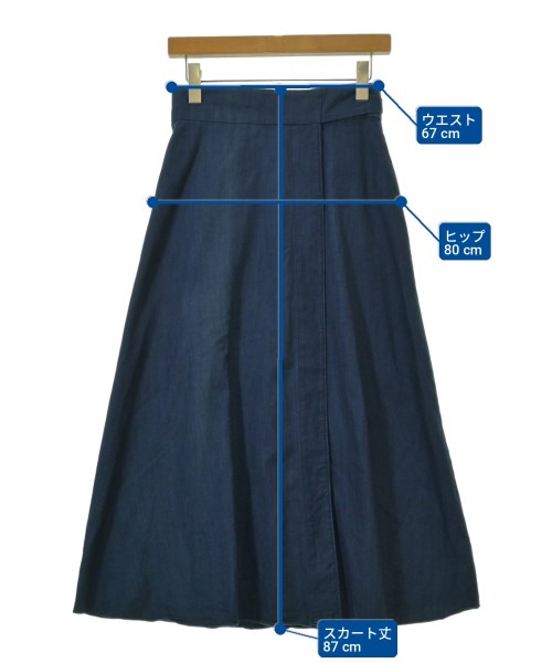 tibi（ティビ）ロング・マキシ丈スカート 青 サイズ:2(M位) レディース/2200707423043