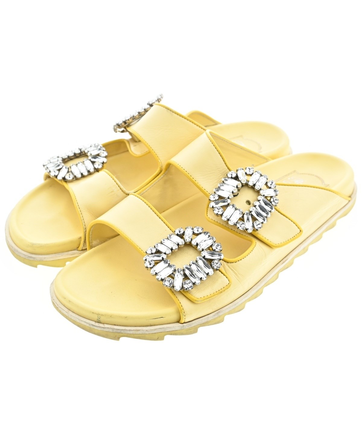 Roger Vivier（ロジェヴィヴィエ）サンダル 黄 サイズ:EU38(24.5cm位