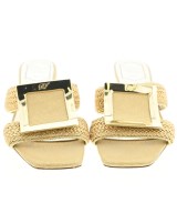 Roger Vivier（ロジェヴィヴィエ）サンダル ゴールド サイズ:EU38(24.5cm位) レディース/2200608371016