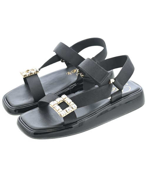 Roger Vivier(ロジェヴィヴィエ)サンダル 黒 サイズ:EU38(24.5cm位)/2200668250016