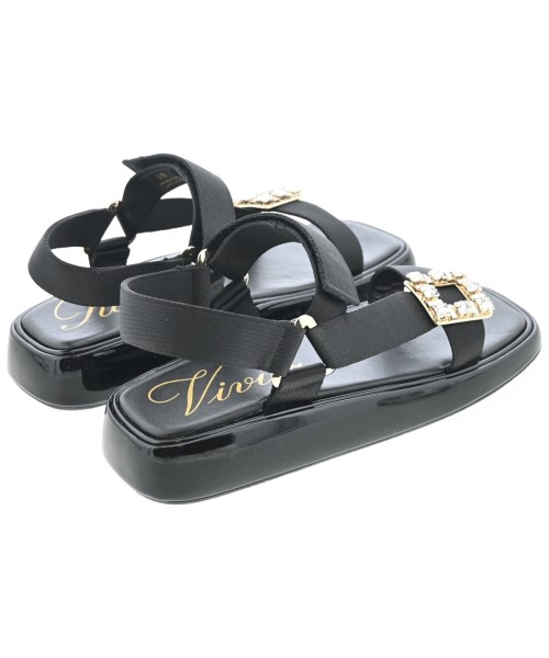Roger Vivier（ロジェヴィヴィエ）サンダル 黒 サイズ:EU38(24.5cm位) レディース/2200668250016