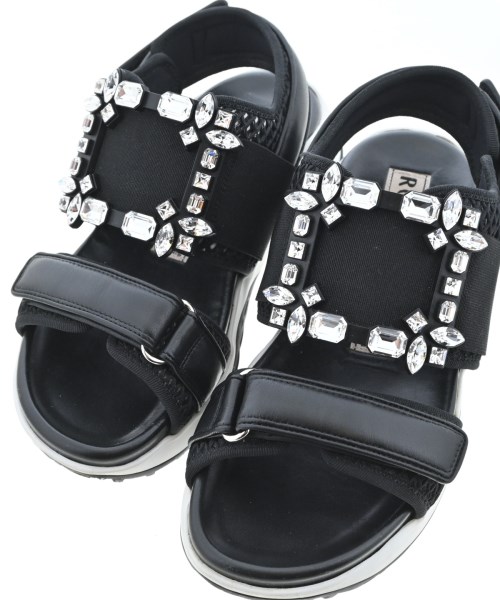 Roger Vivier（ロジェヴィヴィエ）サンダル 黒 サイズ:36(23cm位) レディース/2200712135054