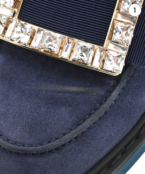 Roger Vivier（ロジェヴィヴィエ）ドレスシューズ/ローファー 紺 サイズ:EU35 1/2(22cm位) レディース/2200717526024