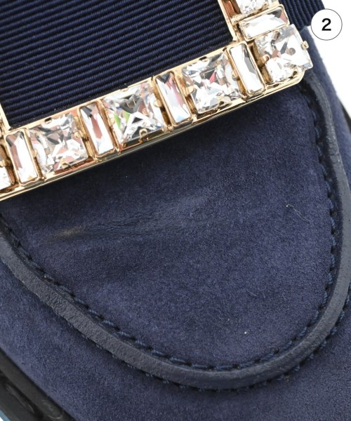 Roger Vivier（ロジェヴィヴィエ）ドレスシューズ/ローファー 紺 サイズ:EU35 1/2(22cm位) レディース/2200717526024