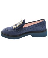 Roger Vivier（ロジェヴィヴィエ）ドレスシューズ/ローファー 紺 サイズ:EU35 1/2(22cm位) レディース/2200717526024