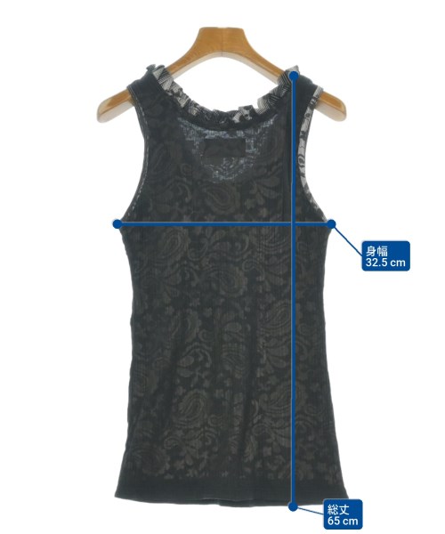 Tramando（トラマンド）タンクトップ 黒 サイズ:3(S位) レディース/2200663178070