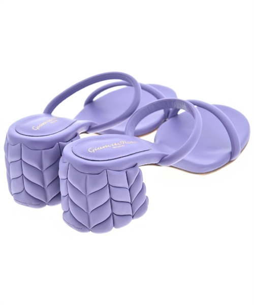 Gianvito Rossi（ジャンヴィトロッシ）サンダル 紫 サイズ:EU38 1/2(25cm位) レディース/2200449732045