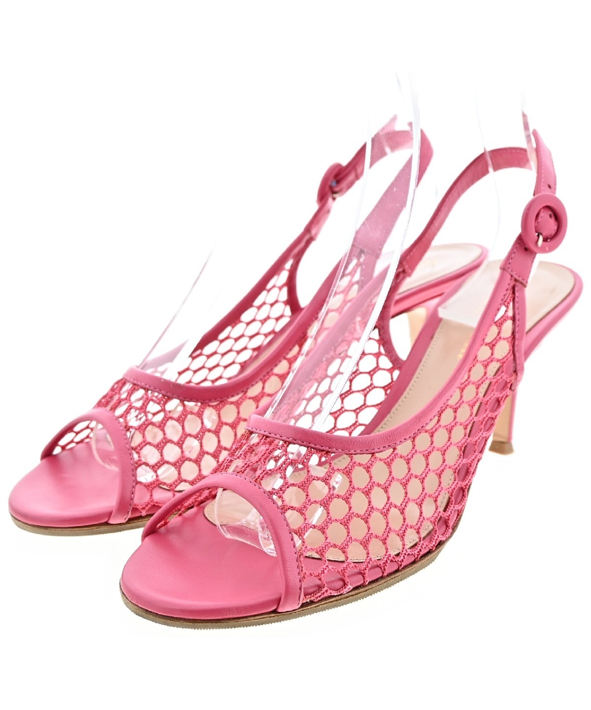 Gianvito Rossi（ジャンヴィトロッシ）サンダル ピンク サイズ:EU38 