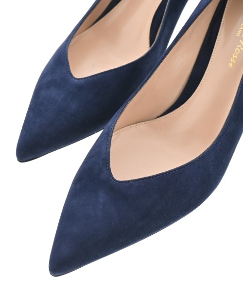 Gianvito Rossi（ジャンヴィトロッシ）パンプス 紺 サイズ:EU37 1/2(24cm位) レディース/2200644577083