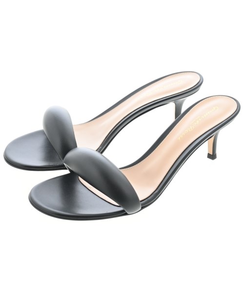 Gianvito Rossi(ジャンヴィトロッシ)サンダル 黒 サイズ:EU37 1/2(24cm位)/2200644586122
