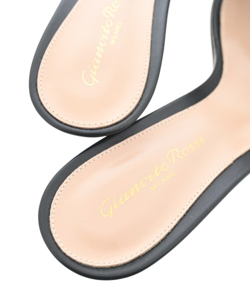 Gianvito Rossi（ジャンヴィトロッシ）サンダル 黒 サイズ:EU37 1/2(24cm位) レディース/2200644586122