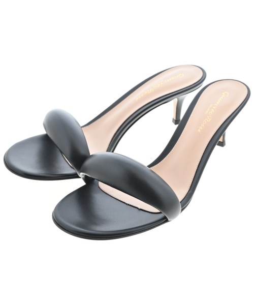 Gianvito Rossi(ジャンヴィトロッシ)サンダル 黒 サイズ:EU37 1/2(24cm位)/2200644609531