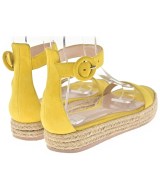 Gianvito Rossi（ジャンヴィトロッシ）サンダル 黄 サイズ:EU38(24.5cm位) レディース/2200614827149