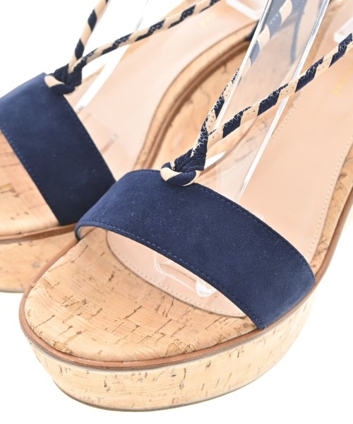 Gianvito Rossi（ジャンヴィトロッシ）サンダル 紺 サイズ:EU38(24.5cm位) レディース/2200694492060