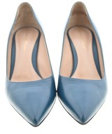 Gianvito Rossi（ジャンヴィトロッシ）パンプス 青 サイズ:EU38 1/2(25cm位) レディース/2200657493035