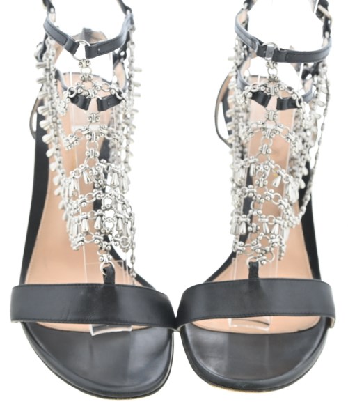 Gianvito Rossi（ジャンヴィトロッシ）サンダル 黒 サイズ:EU38 1/2(25cm位) レディース/2200654950135