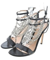 Gianvito Rossi（ジャンヴィトロッシ）サンダル 黒 サイズ:EU38 1/2(25cm位) レディース/2200654950135