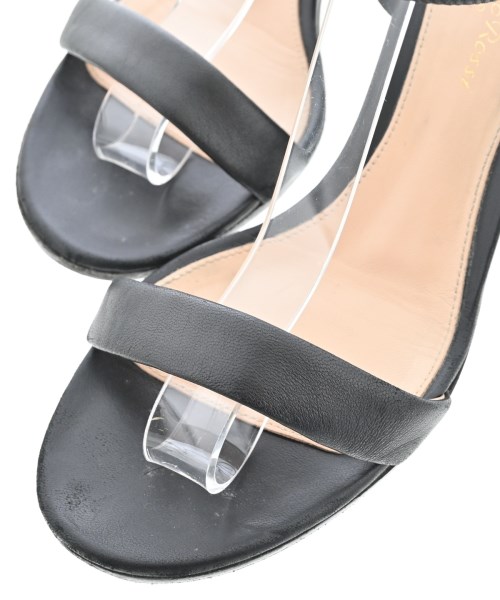 Gianvito Rossi（ジャンヴィトロッシ）サンダル 黒 サイズ:37 1/2(24.5cm位) レディース/2200710811035