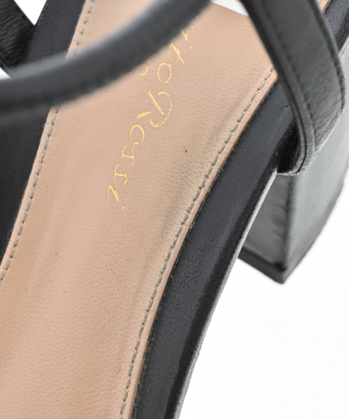 Gianvito Rossi（ジャンヴィトロッシ）サンダル 黒 サイズ:37 1/2(24.5cm位) レディース/2200710811035