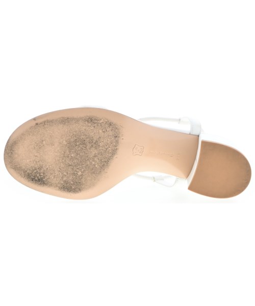 Gianvito Rossi（ジャンヴィトロッシ）サンダル 白 サイズ:EU38 1/2(25cm位) レディース/2200662056263