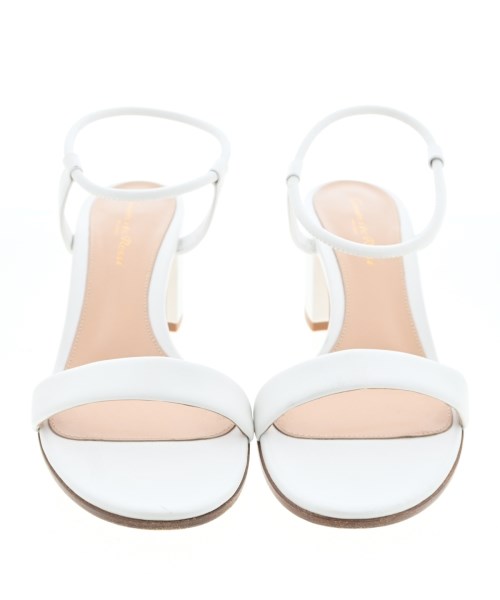 Gianvito Rossi（ジャンヴィトロッシ）サンダル 白 サイズ:EU38 1/2(25cm位) レディース/2200662056263