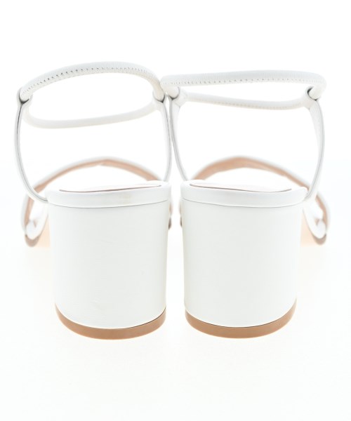 Gianvito Rossi（ジャンヴィトロッシ）サンダル 白 サイズ:EU38 1/2(25cm位) レディース/2200662056263