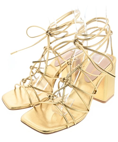 Gianvito Rossi(ジャンヴィトロッシ)サンダル ゴールド サイズ:EU37(23.5cm位)/2200666468079