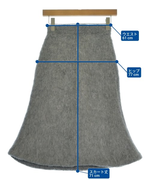 CHRISTOPHER KANE（クリストファーケイン）ロング・マキシ丈スカート グレー サイズ:XS レディース/2200676871043