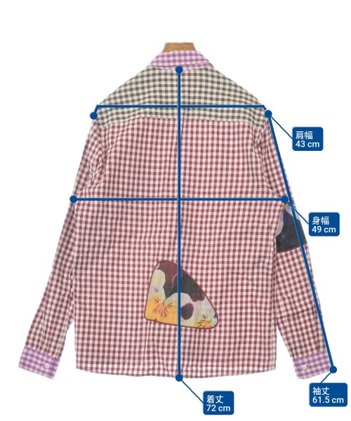 CHRISTOPHER KANE（クリストファーケイン）カジュアルシャツ 赤 サイズ:38(S位) レディース/2200654654040