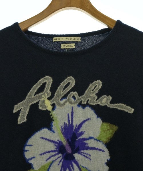 QUEENE AND BELLE（クィーンアンドベル）ニット・セーター 紺 サイズ:-(L位) レディース/2200655374039