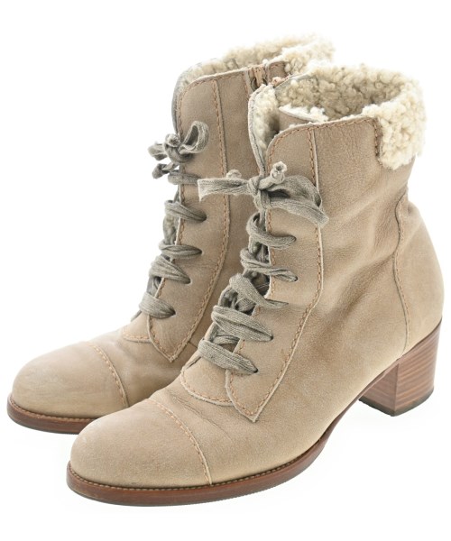 HENRY CUIR(アンリークィール)ブーツ ベージュ サイズ:EU37(23.5cm位)/2200628347060