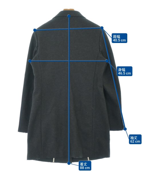 ALBERTO BIANI（アルベルト　ビアーニ）チェスターコート グレー サイズ:44(L位) レディース/2200636535060