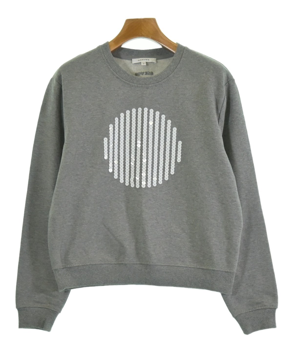 CARVEN（カルヴェン）スウェット グレー サイズ:S レディース 