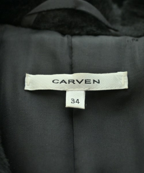 CARVEN（カルヴェン）ピーコート 黒 サイズ:34(XS位) レディース/2200635418012