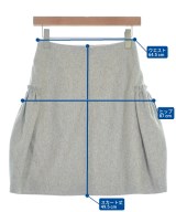 CARVEN（カルヴェン）ひざ丈スカート グレー サイズ:36(XS位) レディース/2200640653064