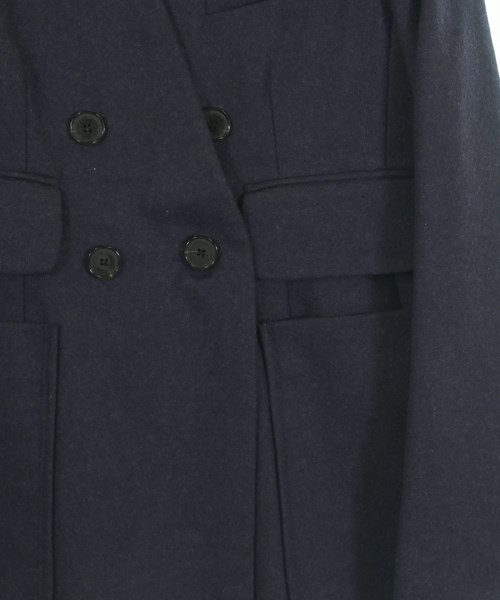 CARVEN（カルヴェン）ノーカラージャケット 紺 サイズ:36(XS位) レディース/2200606980012