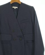 CARVEN（カルヴェン）ノーカラージャケット 紺 サイズ:36(XS位) レディース/2200606980012