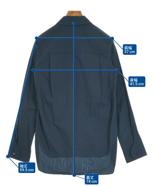 CARVEN（カルヴェン）カジュアルシャツ 紺 サイズ:34(XXS位) レディース/2200610929076