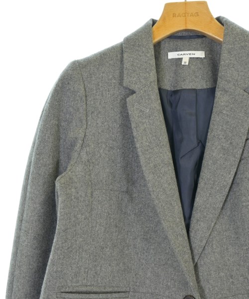 CARVEN（カルヴェン）テーラードジャケット グレー サイズ:38(S位) レディース/2200678225028