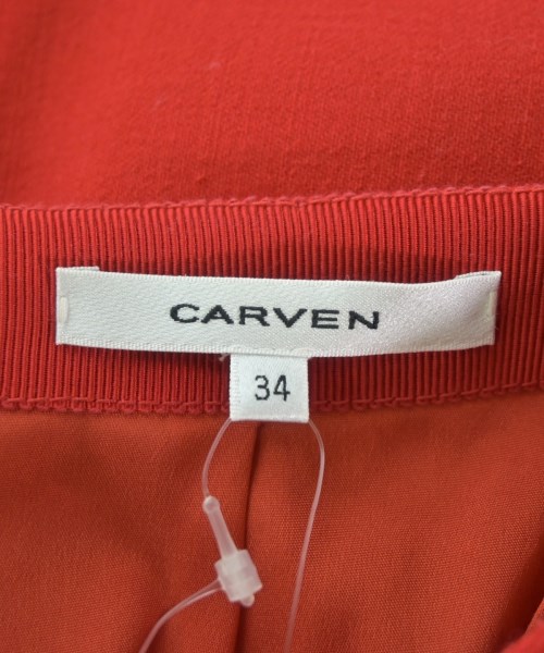 CARVEN（カルヴェン）ひざ丈スカート 赤 サイズ:34(XXS位) レディース/2200718491048