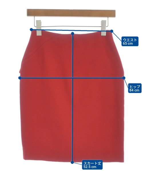 CARVEN（カルヴェン）ひざ丈スカート 赤 サイズ:34(XXS位) レディース/2200718491048
