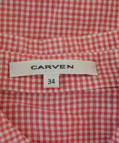 CARVEN（カルヴェン）カジュアルシャツ 赤 サイズ:34(XXS位) レディース/2200645470079