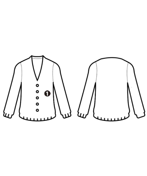 CARVEN（カルヴェン）カーディガン 青 サイズ:M レディース/2200637762199