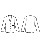 CARVEN（カルヴェン）カーディガン 青 サイズ:M レディース/2200637762199