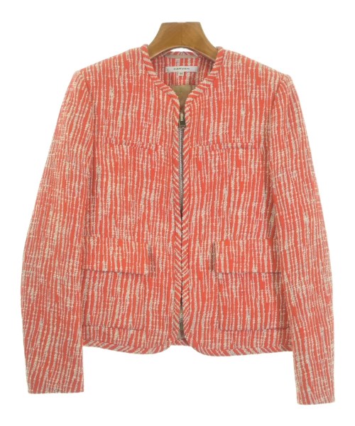 CARVEN(カルヴェン)ノーカラージャケット 赤 サイズ:34(XXS位)/2200669987010