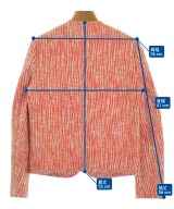 CARVEN（カルヴェン）ノーカラージャケット 赤 サイズ:34(XXS位) レディース/2200669987010