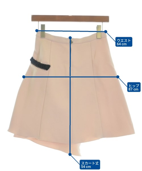 CARVEN（カルヴェン）ひざ丈スカート ピンク サイズ:36(XS位) レディース/2200730281047