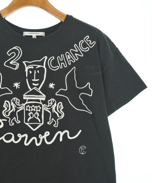 CARVEN（カルヴェン）Tシャツ・カットソー 黒 サイズ:XS レディース/2200727255211