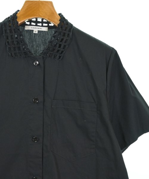 CARVEN（カルヴェン）カジュアルシャツ 黒 サイズ:36(XS位) レディース/2200714087146